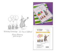 House- Mouse Party Parade Cling Stamp Set