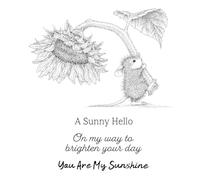 House-Mouse Sunflower Walk Cling Rubber Stamp Set