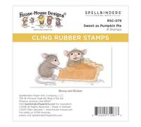 House-Mouse Sweet as Pumpkin Pie Cling Rubber Stamp Set