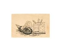 House-Mouse Sweet Birthday Wood Mount Stamp