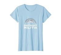 House Music Detroit Militia Graphic for Men T-Shirt, Women, Baby Blue, XXL