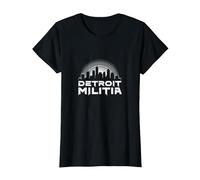 House Music Detroit Militia Graphic for Men T-Shirt, Women, Black, S