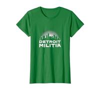 House Music Detroit Militia Graphic for Men T-Shirt, Women, Kelly Green, S