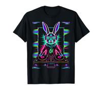House Music Festival Bunny DJ Techno Rave EDM Easter Rabbit T-Shirt