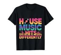 House Music Hits Differently EDM Mood Party - Value Graphic T-Shirt, Men, Black, XL