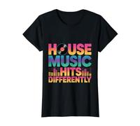 House Music Hits Differently EDM Mood Party - Value Graphic T-Shirt, Women, Black, M