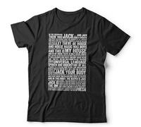 House Music in The Beginning There was Jack Unisex T-Shirt - Dance EDM Speech Tee - XL Black