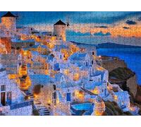 House Night View Puzzle - 1500 Piece Jigsaw Puzzles for Adults - The Back Features Printed Letter Guides - and The Pieces fit Together Snugly - Wooden Puzzles for Adults 34.3 X 22.4 Inch s7h-391