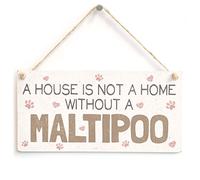 House Not a Home Without a Maltipoo Hanging Sign
