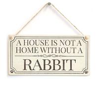 House Not a Home Without a Rabbit Sign, Rabbit Decor