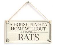 House Not a Home Without Rats Sign, Rat Decor