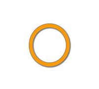House Number 0 AVENIDA Door Numbers in 3 Sizes (15, 20, 25cm / 5.9, 7.8, 9.8in) Modern Floating House Number Acrylic in ixings, Colour:Orange, Size:25cm / 9.8'' / 250mm