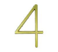 House Number, 125mm Gold Floating Home Outdoor, Outdoor Digital Code, 0-9(4)