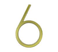 House Number, 125mm Gold Floating Home Outdoor, Outdoor Digital Code, 0-9(6)