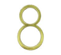 House Number, 125mm Gold Floating Home Outdoor, Outdoor Digital Code, 0-9(8)