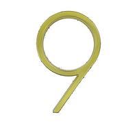 House Number, 125mm Gold Floating Home Outdoor, Outdoor Digital Code, 0-9(9)