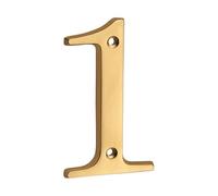 House Number， 1pc 101mm Metal House Number 4inch Solid Brass and Letter Apartment Door(1)