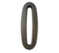 House Number， 1pc 101mm Metal House Number Outdoor Self-Adhesive Numbers Mailbox Door Stickers 4-inch Silver/Black Zinc Alloy #0-9(Black,0)