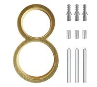 House Number, 5 Inch 3D Modern Floating Home Address Zip Code for Patio Mailbox Decoration Digital Signage(8)