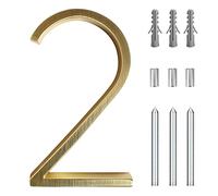 House Number, 5 Inch 3D Modern Floating Home Address Zip Code for Patio Mailbox Decoration Digital Signage(2)