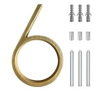 House Number, 5 Inch 3D Modern Floating Home Address Zip Code for Patio Mailbox Decoration Digital Signage(6)