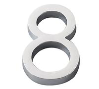House Number, 60mm Self-Adhesive Alphanumeric Blackr, Suitable for Courtyards, Gardens, Garages, Mailboxes, Etc(8)