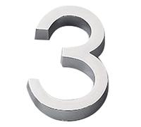 House Number, 60mm Self-Adhesive Alphanumeric Blackr, Suitable for Courtyards, Gardens, Garages, Mailboxes, Etc(3)