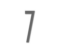 House Number 7 AVENIDA Door Numbers 3 Sizes (15, 20, 25cm / 5.9, 7.8, 9.8in) Modern Floating House Number Acrylic in ixings Easy Seen, Colour:Anthracite, Size:25cm / 9.8'' / 250mm