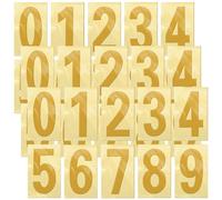 House Number Adhesive Numbers Weatherproof Reflective Number Stickers Large Numbers Stickers Self-Adhesive Door Number Mailbox Gold Numbers Vinyl Waterproof for Post Boxes