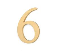 House Number Outdoor, Portal or Garage, Copper, Adhesive Installation for wall Brass number stickers for hotel house mailboxes, lockers, car bodies, billboards, phone numbers, addresses