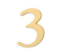 House Number Outdoor, Portal or Garage, Copper, Adhesive Installation for wall Brass number stickers for hotel house mailboxes, lockers, car bodies, billboards, phone numbers, addresses