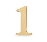 House Number Outdoor, Portal or Garage, Copper, Adhesive Installation for wall Brass number stickers for hotel house mailboxes, lockers, car bodies, billboards, phone numbers, addresses