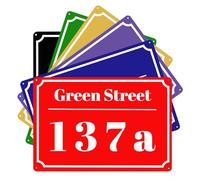 House number outside House sign with street name number Modern Personalized customized design large Address plate on the wall of the outdoor entrance