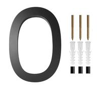 House Number Plaques 200mm Floating Outdoor House Modern Number Signs Extra Large Black Apartment Address Mailbox Plate Exterior House Plate(0,150mm(5.9inch))