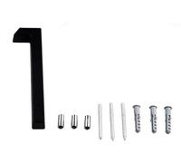 House Number Plaques 5.6 Inchs 142mm Luxury Address Big House Numbers Modern Gold Black Silver Floating Signage Outdoor Digits Mailbox Sign #0-9(1)