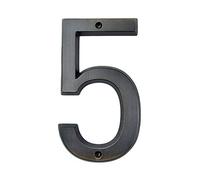 House Number Plaques Aged Bronze 152mm Very Big House Number Door Address Number Zinc Alloy Screw Mounted Outdoor Address Sign #0-9(5)