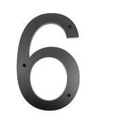 House Number Plaques Exterior House Numbers Outdoor Letters Digital 20-30cm 0-9 Apartment Door Number Exterior House Address Number Signs On The Door(Number-6,30cm (12 inches))