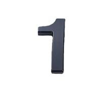 House Number Plaques Large Acrylic Bronze 3D Digits Number Sticker Plating Digital Metal Building Door Address Floor Hotel Plate Sign 10cm(Black 1)