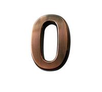 House Number Plaques Large Acrylic Bronze 3D Digits Number Sticker Plating Digital Metal Building Door Address Floor Hotel Plate Sign 10cm(0)