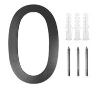 House Number Plaques Outdoor House Number 20-25 CM Stainless Steel Digital Door Alphabet Exterior House Number Inches Numbers Address Plaque Signs(Number 0,10 Inches (25 cm))