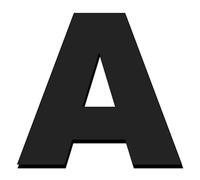 House Number Sign， 20cm Large Acrylic Floatings Big Outdoor Sign 8 Inch,for Door Plaque Number Villa House Hotel Office Digital 1pcs(Letter A)