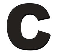 House Number Sign， 20cm Large Acrylic Floatings Big Outdoor Sign 8 Inch,for Door Plaque Number Villa House Hotel Office Digital 1pcs(Letter C)