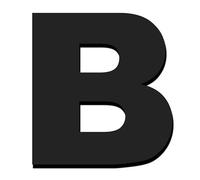 House Number Sign， 20cm Large Acrylic Floatings Big Outdoor Sign 8 Inch,for Door Plaque Number Villa House Hotel Office Digital 1pcs(Letter B)