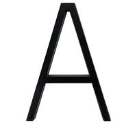 House Numbers 125mm Floating House Number Letters Big Modern Door Alphabet Home Outdoor 5 In.Black Numbers Address Plaque Dash Slash Sign #0-9 Front Door Numbers(A)