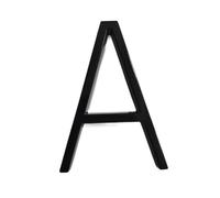 House Numbers 127mm Floating House Number Letters Big Modern Door Alphabet Home Outdoor 5 In.Black Numbers Address Plaque 0-9,AB Front Door Numbers(A)