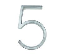 House Numbers 12cm Silver House Number Sign #0-9 Alphabet Letters 5 Inch. Dash Slash Signage Home Door Numbers Outdoor Address Front Door Numbers(5)