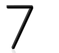 House Numbers 142mm Floating Exterior House Numbers Modern Number Signs On The Door Extra Large Black Apartment Address And Mailbox Plate #0-9 Front Door Numbers(7)