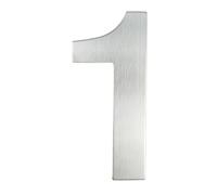 House Numbers 15/20/30cm Large House Number Silver 304 Stainless Steel Number And Letter Exterior Address Plate Outdoor Door Number #0-9 Front Door Numbers(Number 1,30cm)