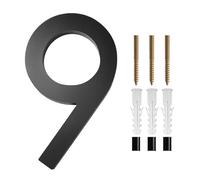 House Numbers 1PCS Floating House Number,Modern Letters Door Alphabet, Home Outdoor Black 3D Numbers Address Door Number Plaques For Wall Front Door Numbers(9)