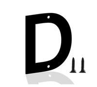 House Numbers 2.5/3/4 Inch 1pcs House Number Address Street Iron Metal Sign Plate Hanging Dec Plates Garden Letter Plaques Signs(Color-D,4inch)